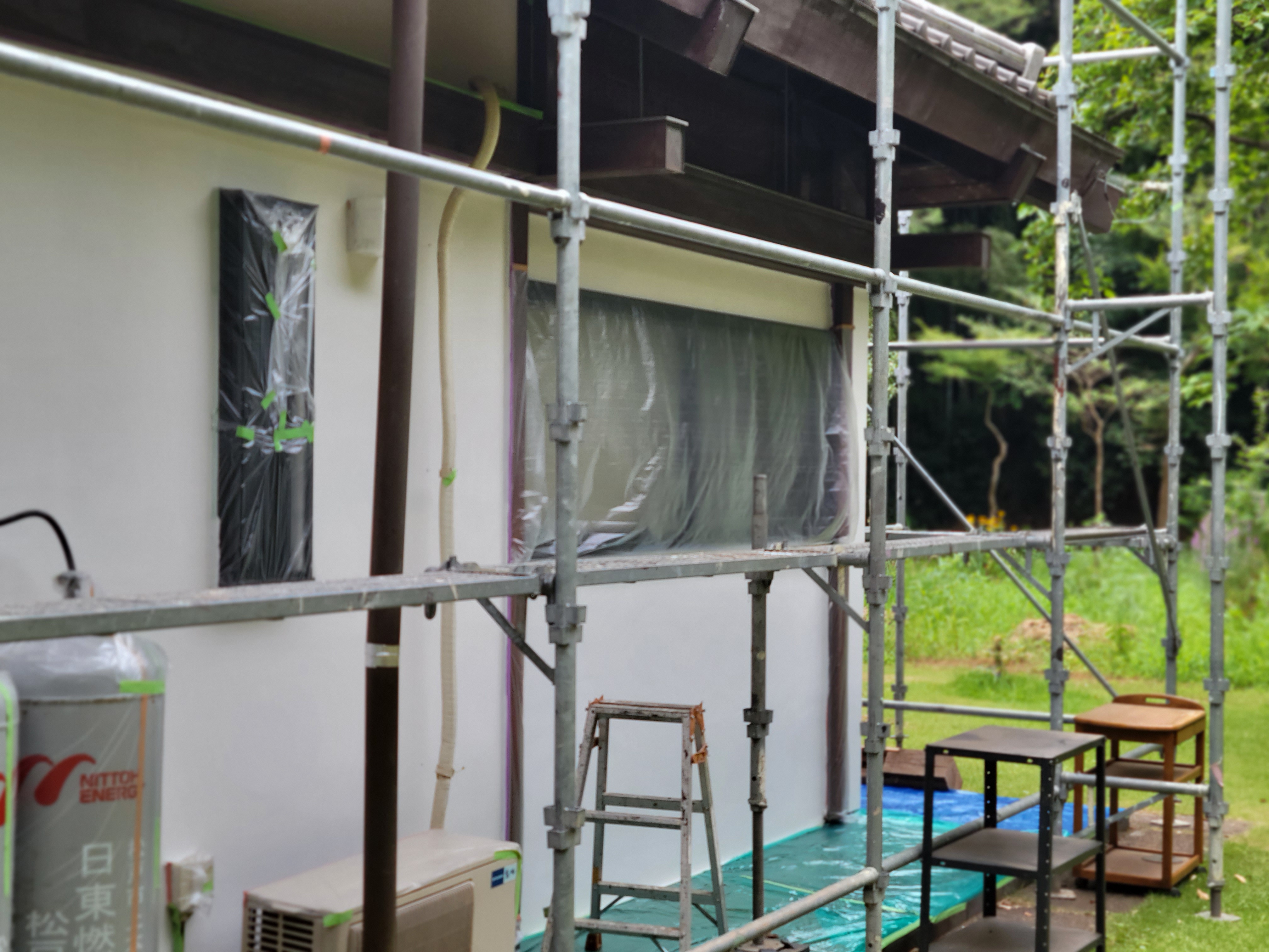 柏市の日本家屋の塗装工事終盤です🇯🇵